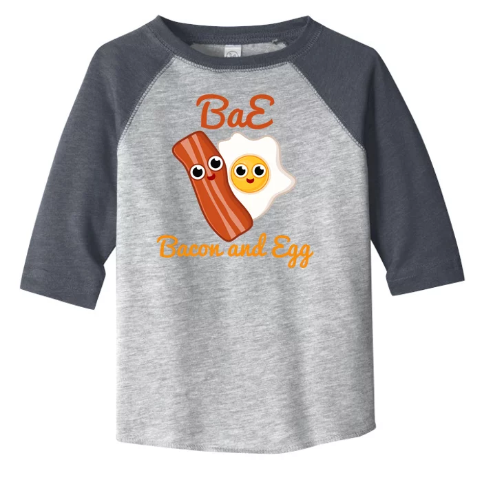 Bae Bacon And Eggs Funny Best Friends Toddler Fine Jersey T-Shirt