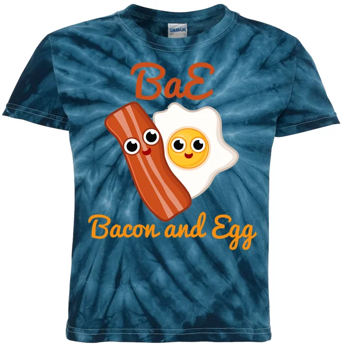 Bae Bacon And Eggs Funny Best Friends Kids Tie-Dye T-Shirt