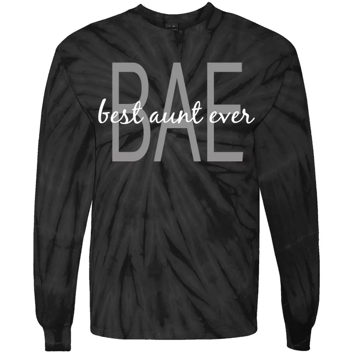 BAE Best Aunt Ever Tie-Dye Long Sleeve Shirt