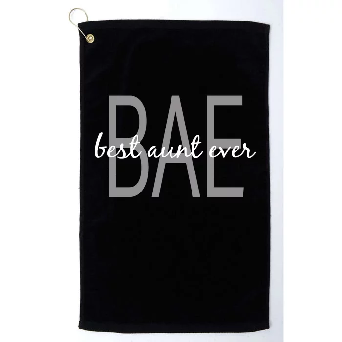 BAE Best Aunt Ever Platinum Collection Golf Towel