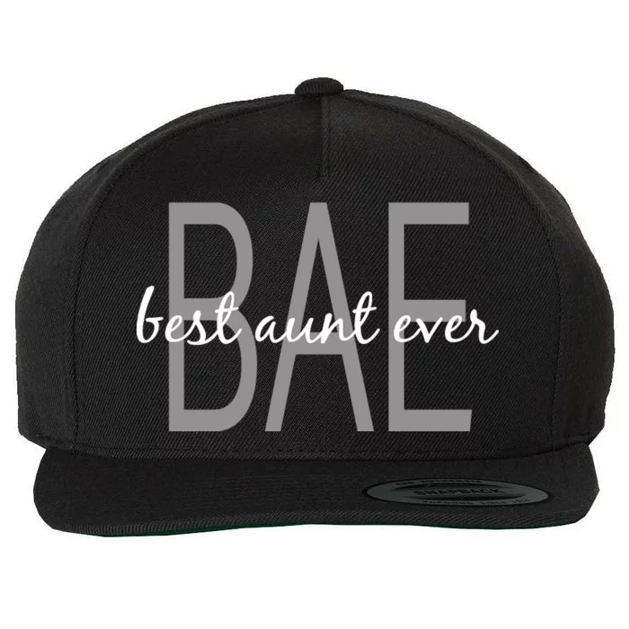 BAE Best Aunt Ever Wool Snapback Cap