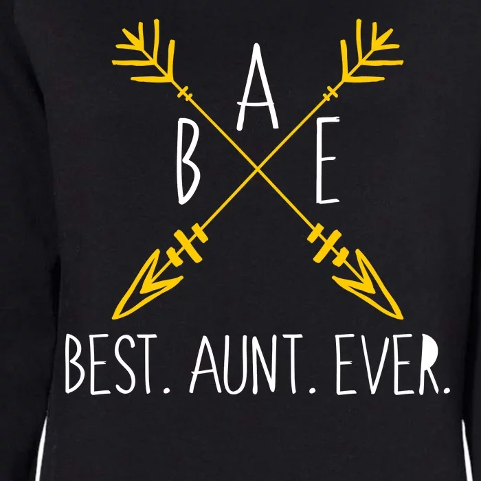 BAE Best Aunt Ever Arrows Logo Womens California Wash Sweatshirt