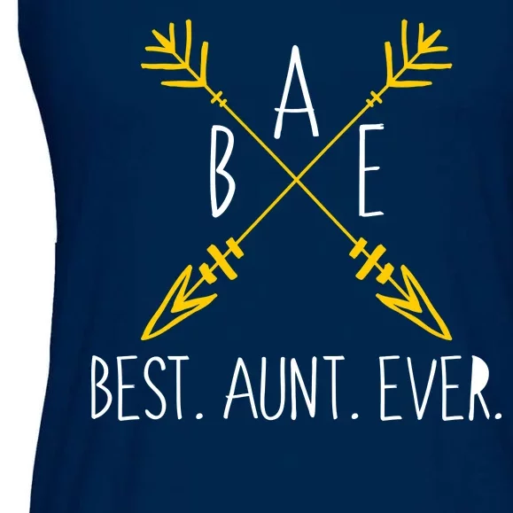 BAE Best Aunt Ever Arrows Logo Ladies Essential Flowy Tank