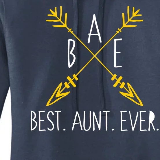 BAE Best Aunt Ever Arrows Logo Women's Pullover Hoodie