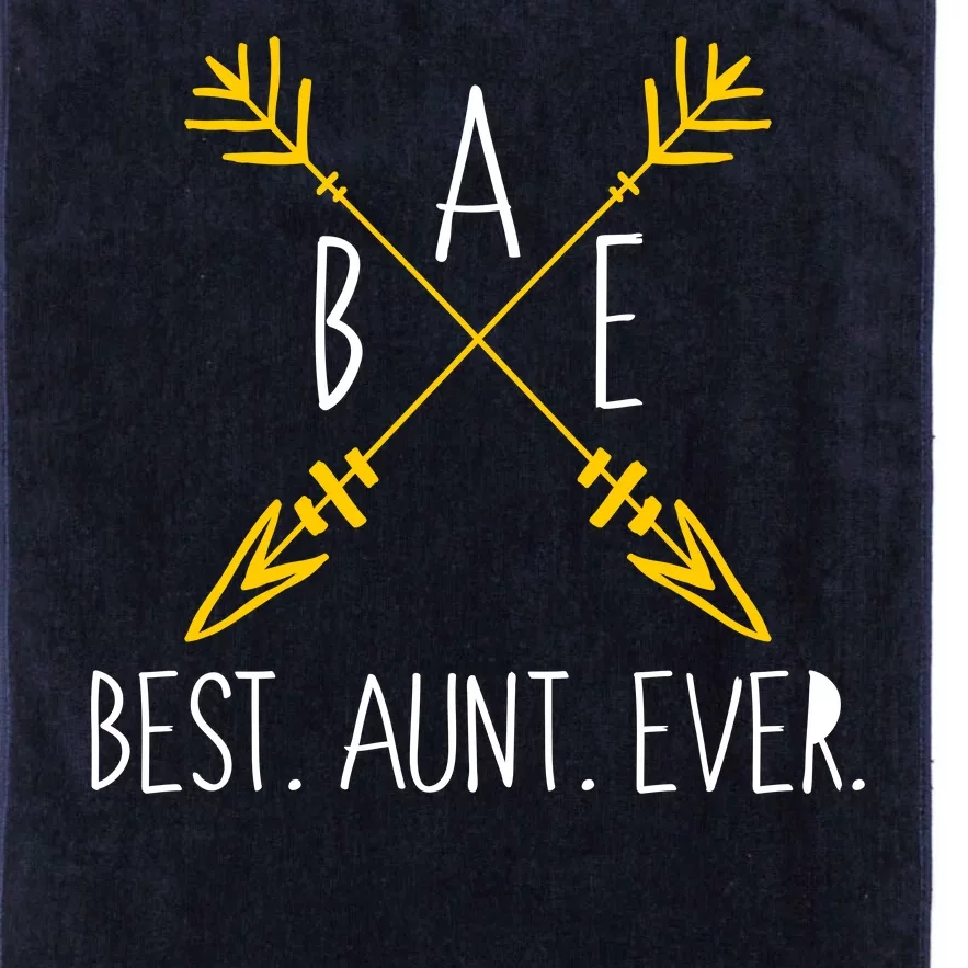 BAE Best Aunt Ever Arrows Logo Platinum Collection Golf Towel