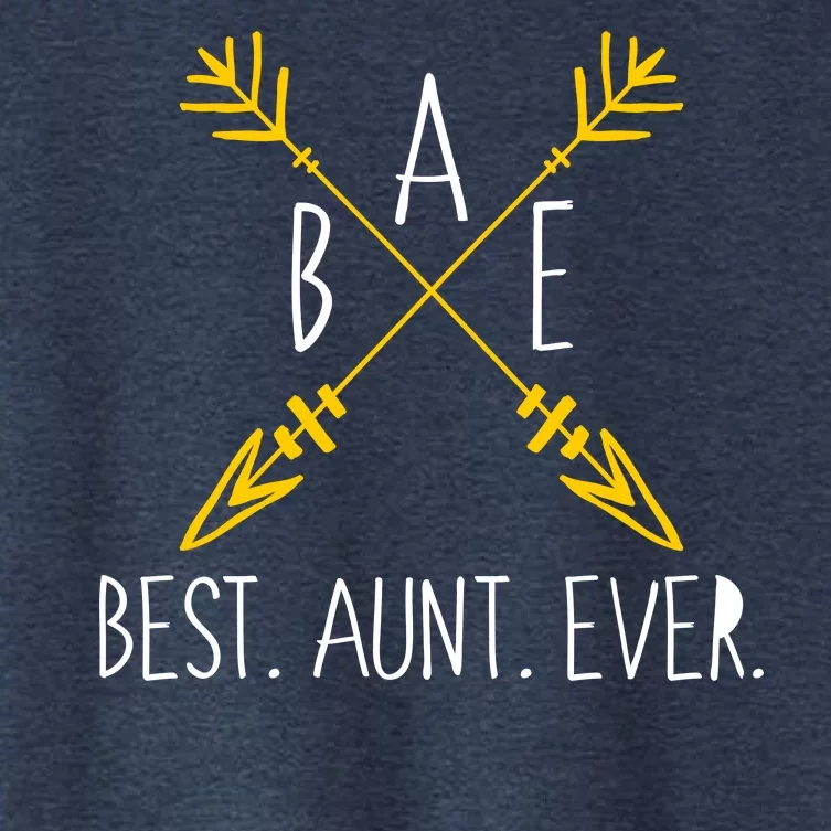 BAE Best Aunt Ever Arrows Logo Women's Crop Top Tee