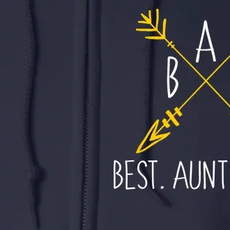 BAE Best Aunt Ever Arrows Logo Full Zip Hoodie