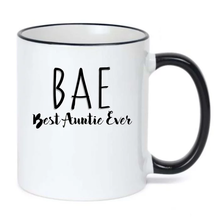 BAE Best Auntie Ever Black Color Changing Mug