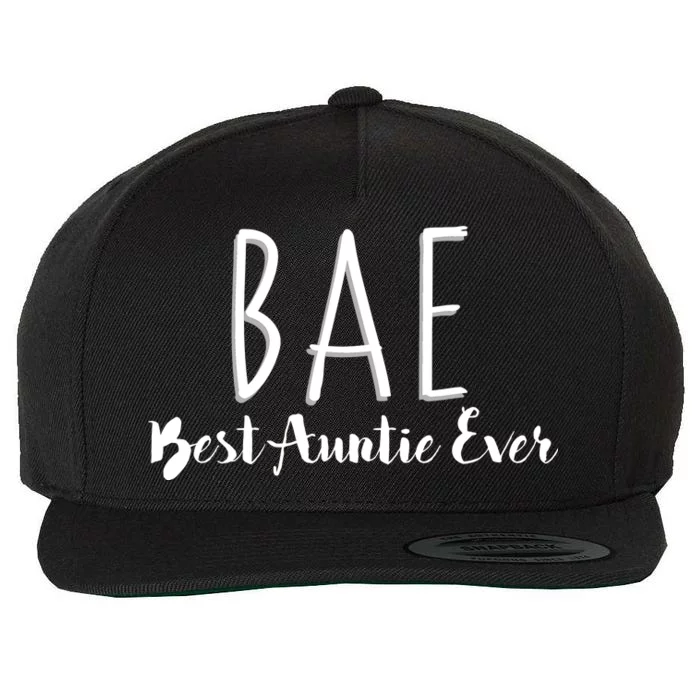 BAE Best Auntie Ever Wool Snapback Cap