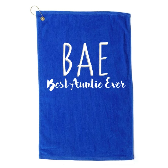 BAE Best Auntie Ever Platinum Collection Golf Towel