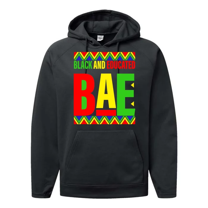 Bae Black And Educated Proud African Performance Fleece Hoodie