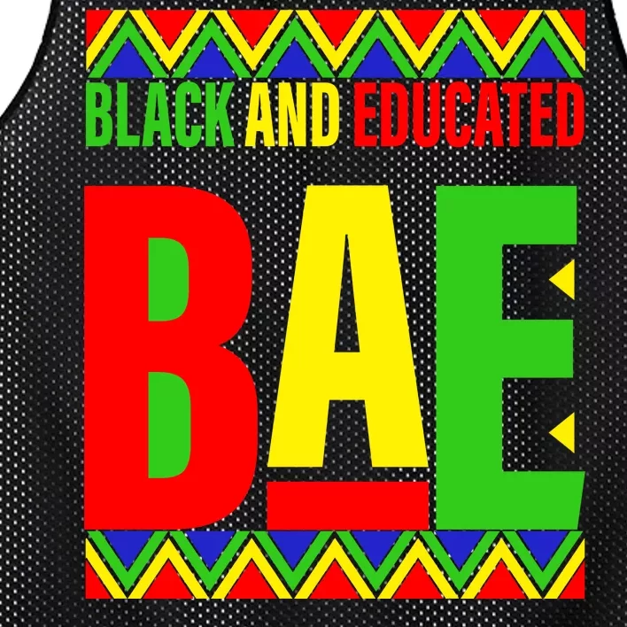 Bae Black And Educated Proud African Mesh Reversible Basketball Jersey Tank