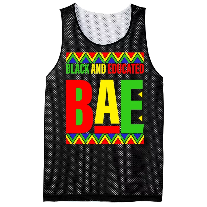 Bae Black And Educated Proud African Mesh Reversible Basketball Jersey Tank