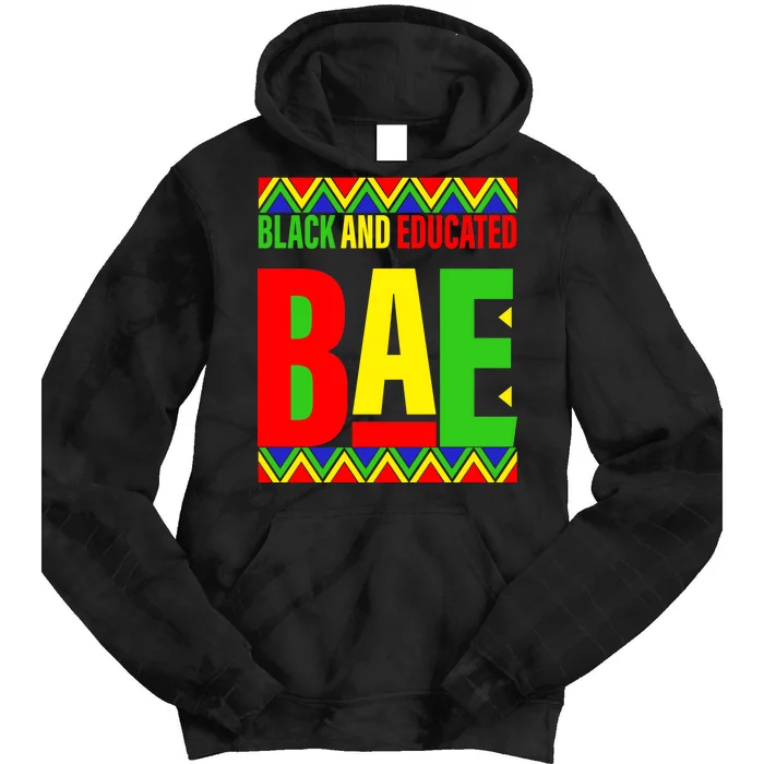 Bae Black And Educated Proud African Tie Dye Hoodie