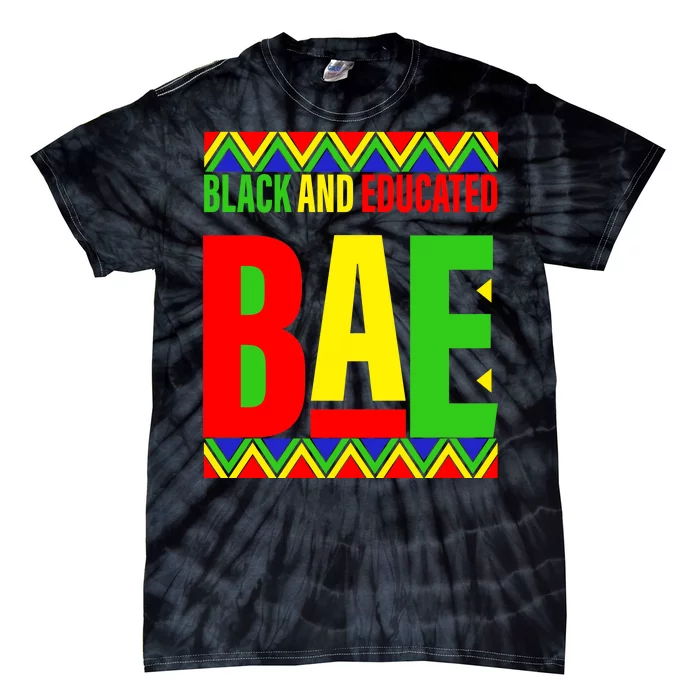 Bae Black And Educated Proud African Tie-Dye T-Shirt