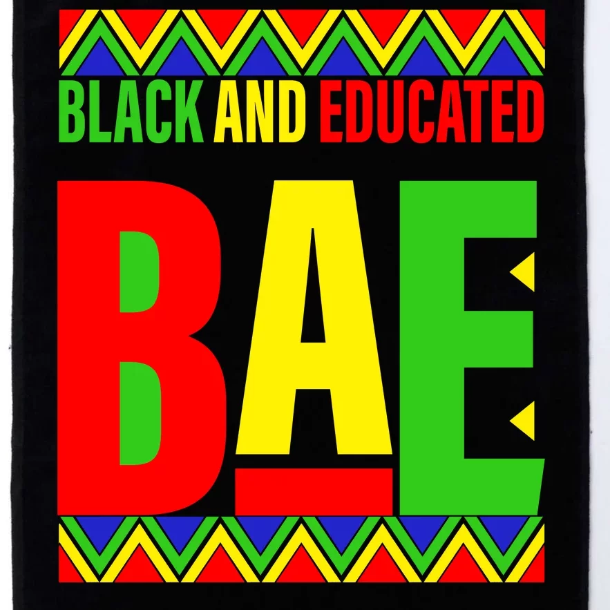 Bae Black And Educated Proud African Platinum Collection Golf Towel