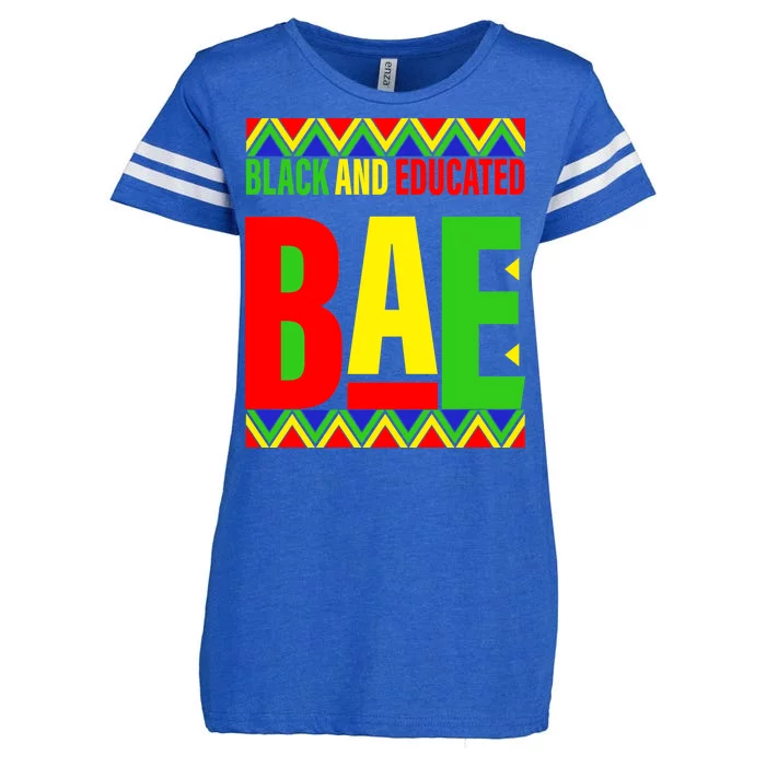 Bae Black And Educated Proud African Enza Ladies Jersey Football T-Shirt