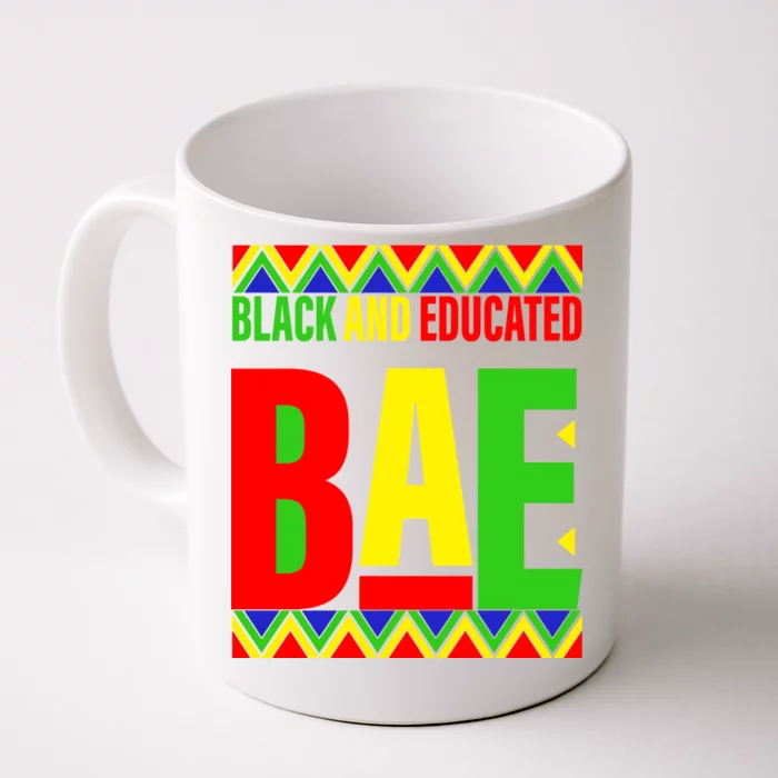 Bae Black And Educated Proud African Front & Back Coffee Mug