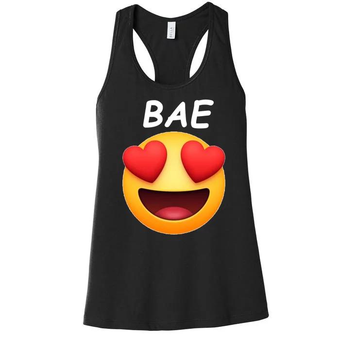 Bae Emoji Heart Women's Racerback Tank