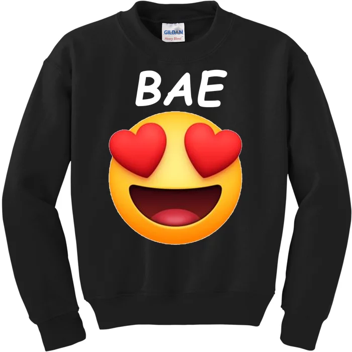 Bae Emoji Heart Kids Sweatshirt