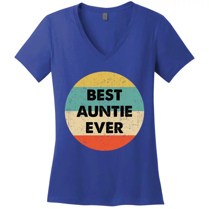 Best Auntie Ever Great Gift Women's V-Neck T-Shirt