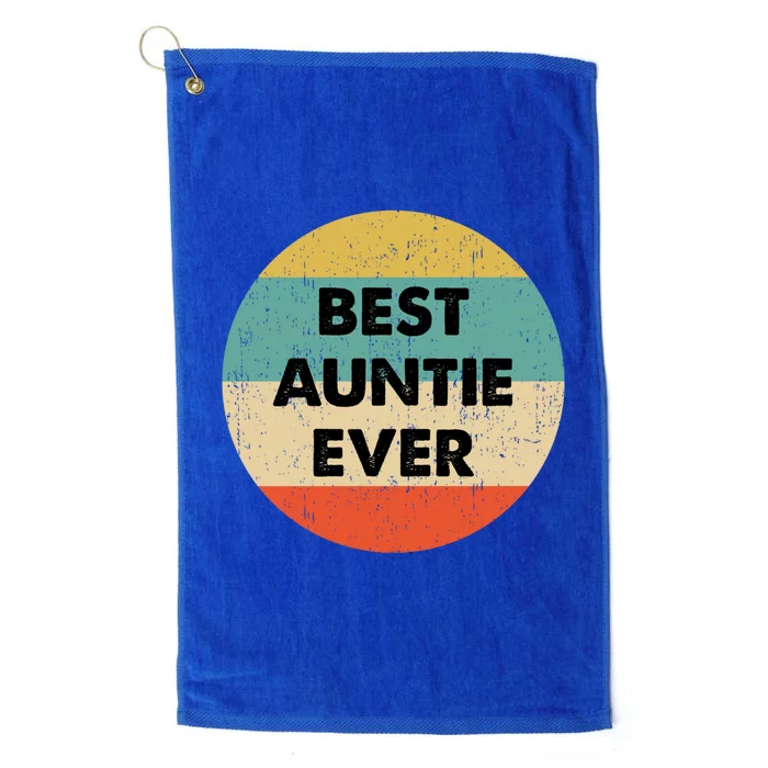 Best Auntie Ever Great Gift Platinum Collection Golf Towel