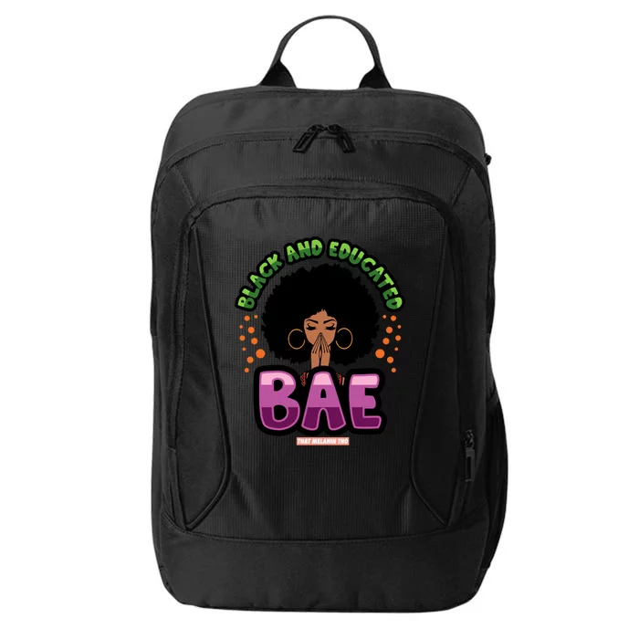 Black And Educated Pretty Black Bae Black Owned Gift City Backpack