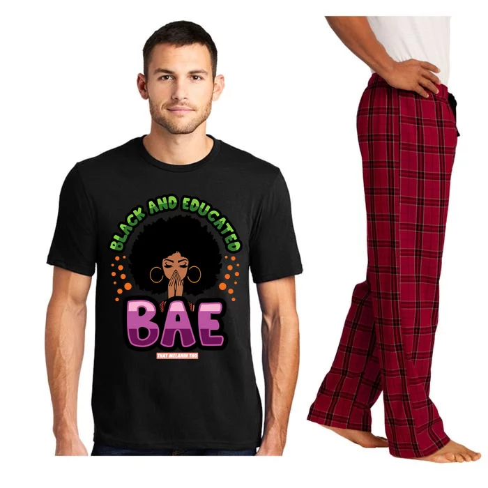 Black And Educated Pretty Black Bae Black Owned Gift Pajama Set