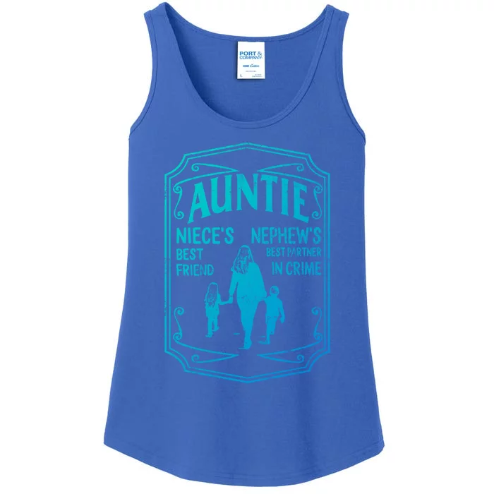 Best Aunt Ever Auntie Niece Best Friend Nephew Best Partner Cute Gift Ladies Essential Tank