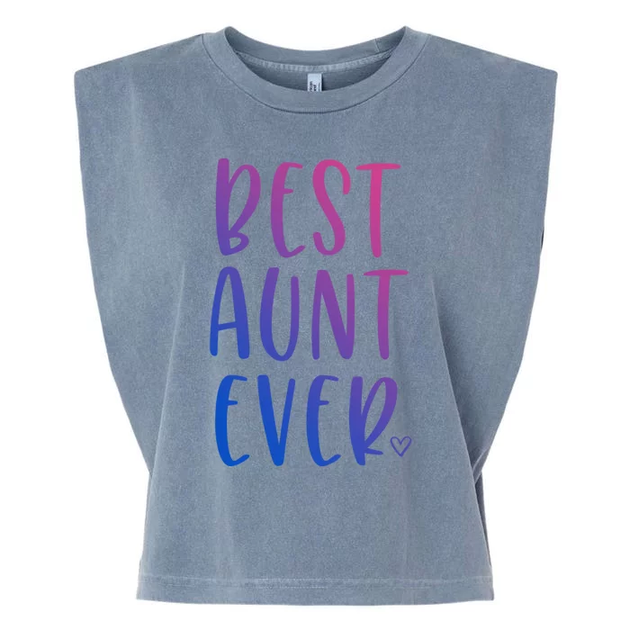 Best Aunt Ever Auntie Gift Garment-Dyed Women's Muscle Tee