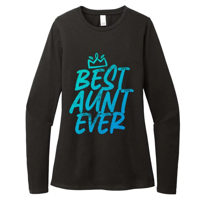 Best Aunt Ever Cute And Funny Bae Auntie Gift Womens CVC Long Sleeve Shirt