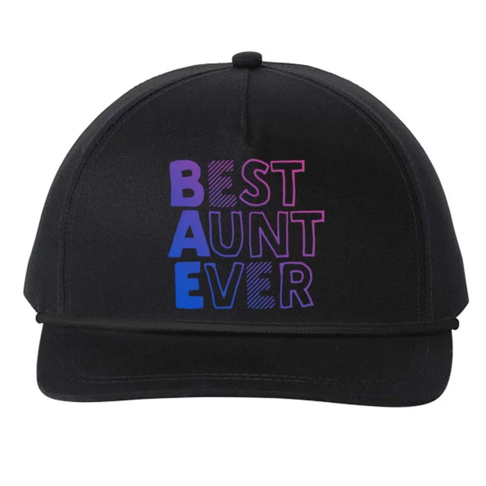 Best Aunt Ever Cute And Sweet Gift For Auntie Gift Snapback Five-Panel Rope Hat