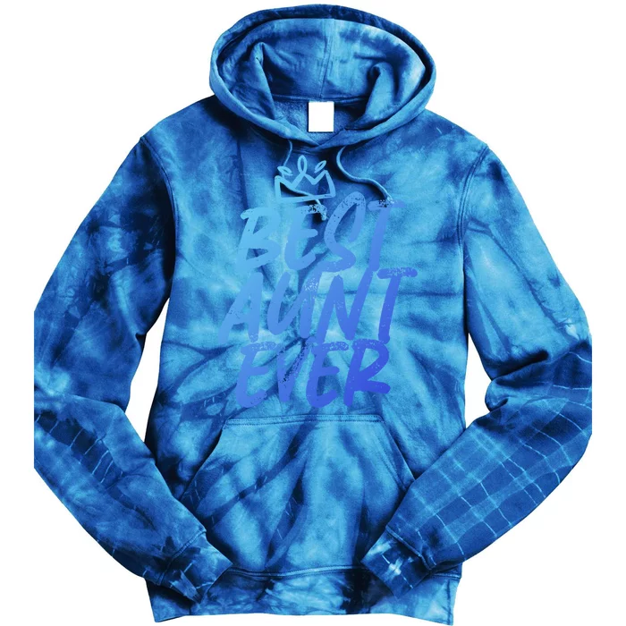 Best Aunt Ever Cute And Funny Bae Auntie Gift Tie Dye Hoodie