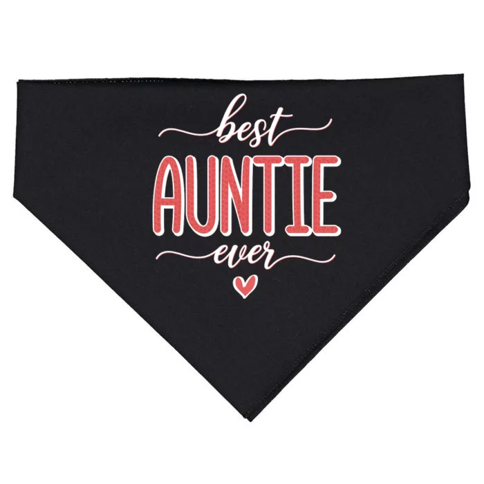 Best Aunt Ever New Auntie Gift Idea USA-Made Doggie Bandana