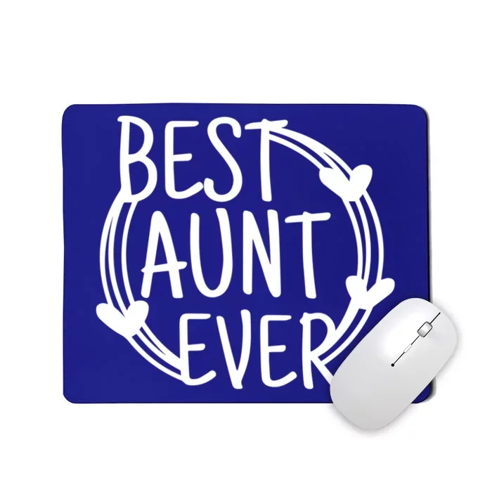 Best Aunt Ever Love Heart Gift Mousepad