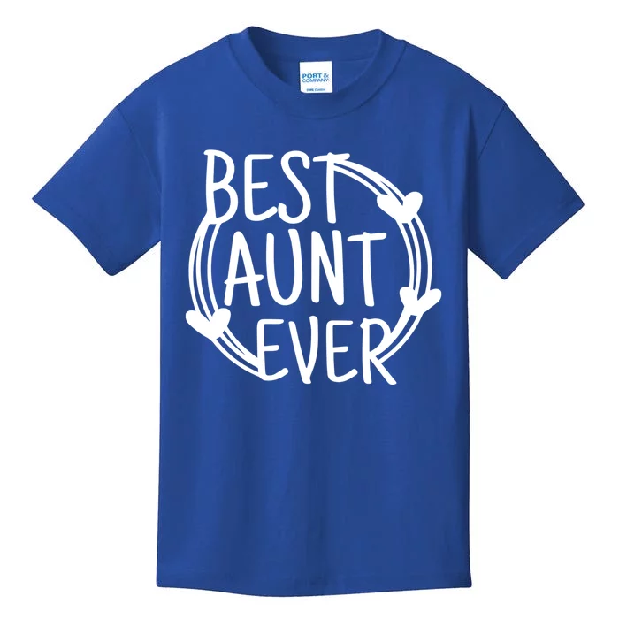 Best Aunt Ever Love Heart Gift Kids T-Shirt