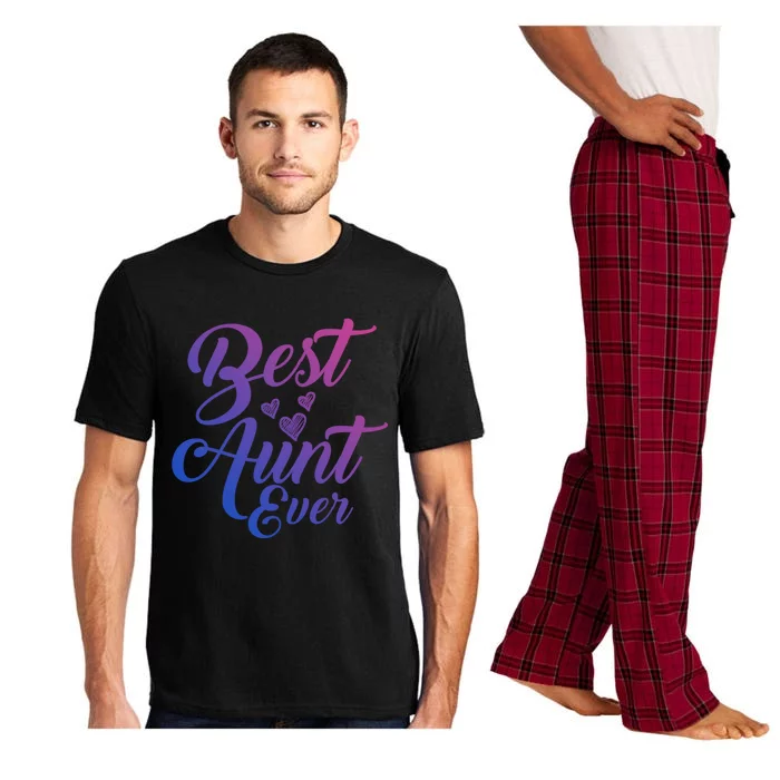 Best Aunt Ever New Auntie Funny Gift Best Great Blessed Auntie Gift Pajama Set