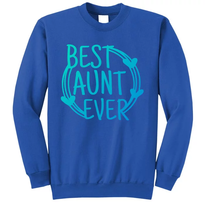 Best Aunt Ever Love Heart Gift Sweatshirt