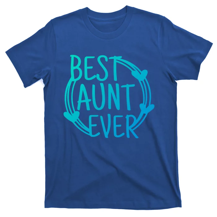 Best Aunt Ever Love Heart Gift T-Shirt