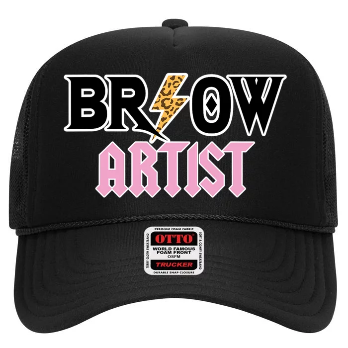 Brow Artist Eyebrow Artist Brow Artist High Crown Mesh Trucker Hat