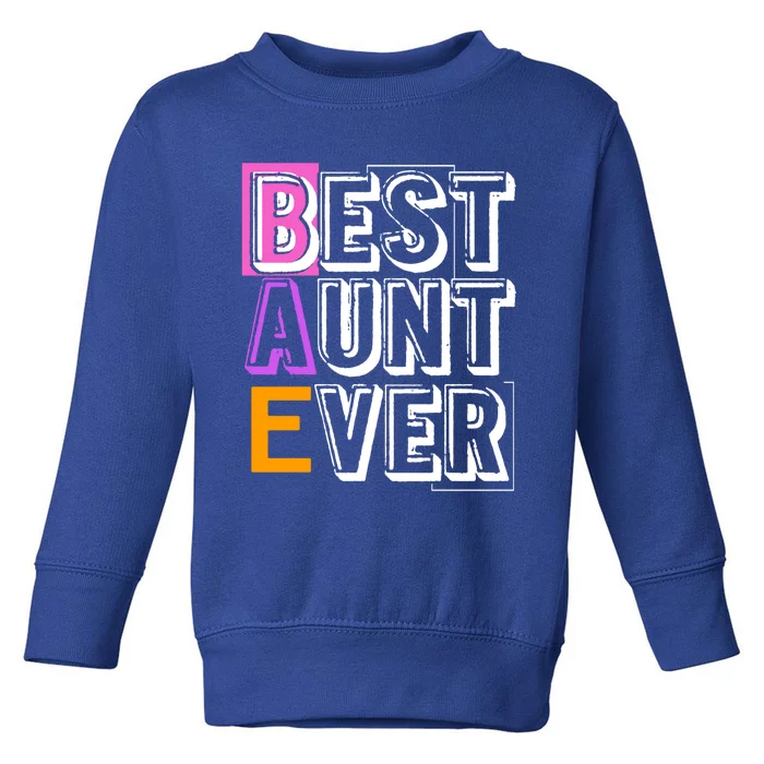 Best Aunt Ever Niece Nephew Auntie Gift Toddler Sweatshirt