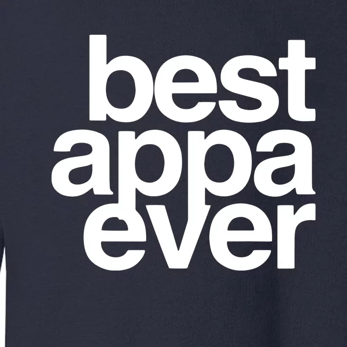 Best Appa Ever Korean Fathers Day Shirts Dad Toddler Sweatshirt