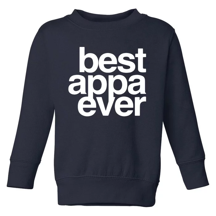 Best Appa Ever Korean Fathers Day Shirts Dad Toddler Sweatshirt