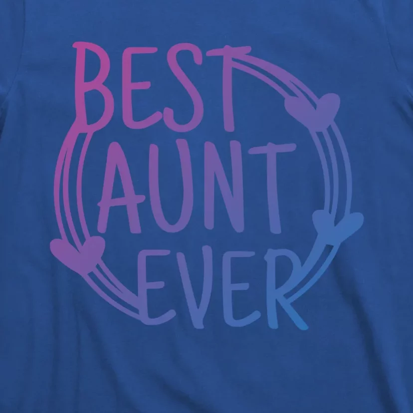 Best Aunt Ever Love Heart Gift T-Shirt