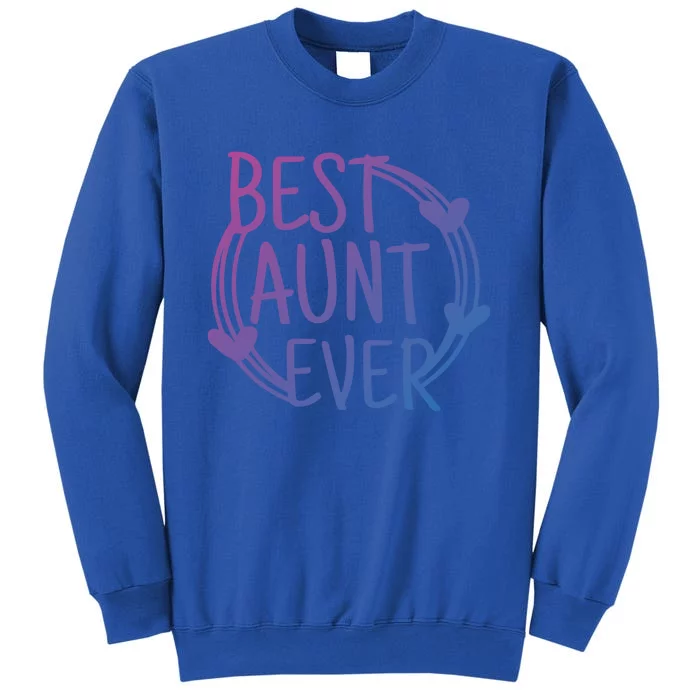 Best Aunt Ever Love Heart Gift Tall Sweatshirt