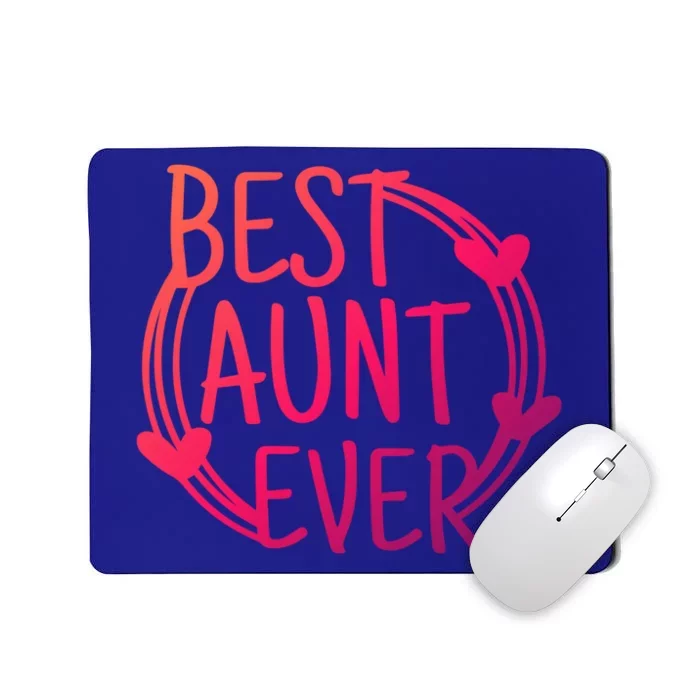 Best Aunt Ever Love Heart Gift Mousepad