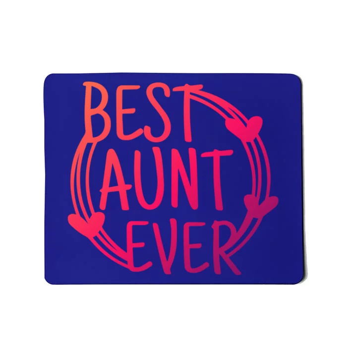 Best Aunt Ever Love Heart Gift Mousepad