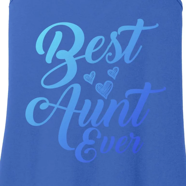 Best Aunt Ever New Auntie Funny Gift Best Great Blessed Auntie Meaningful Gift Ladies Essential Tank