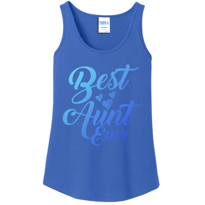 Best Aunt Ever New Auntie Funny Gift Best Great Blessed Auntie Meaningful Gift Ladies Essential Tank