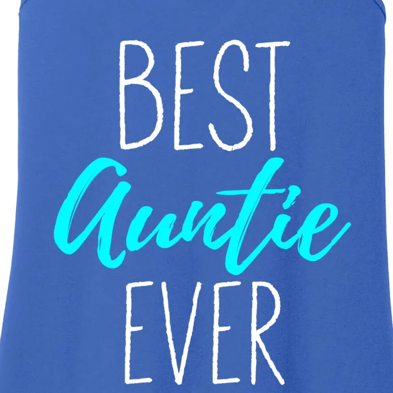 Best Auntie Ever Blessed Auntie Gift Ladies Essential Tank